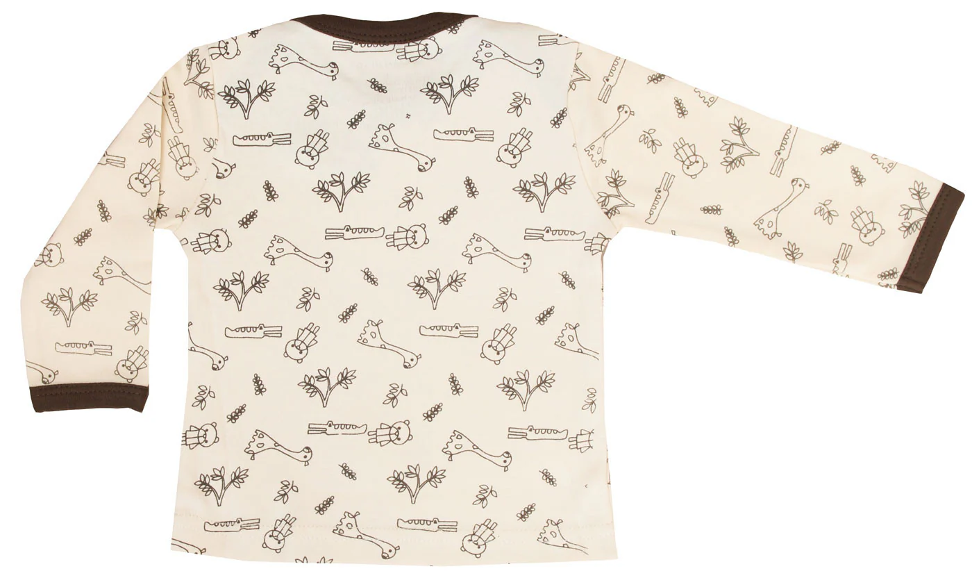 Baby Organic Cotton Long Sleeve T-Shirt GOTS Certified (Giraffe) - Image 2