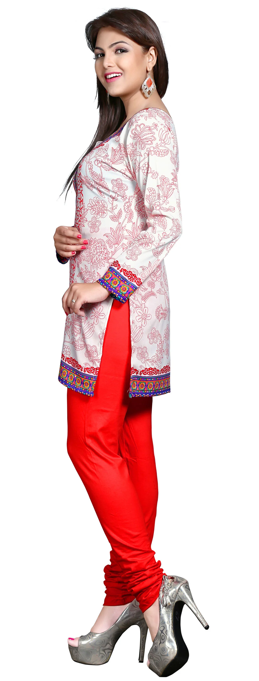 Chic Off-White Kurti Top - Stylish Short Kurti for Women - Image 4