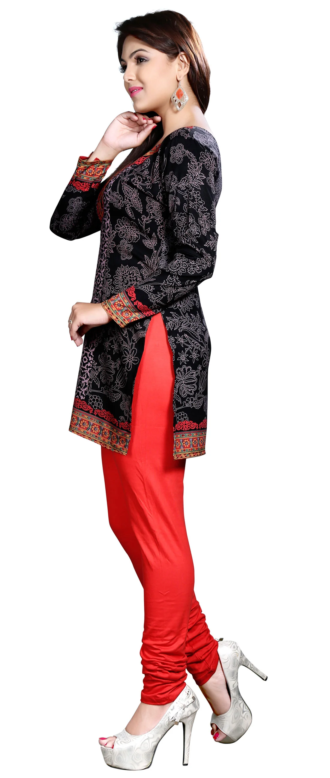 Elegant Black Indian Tunics - Stylish Short Kurti for Women - Image 7