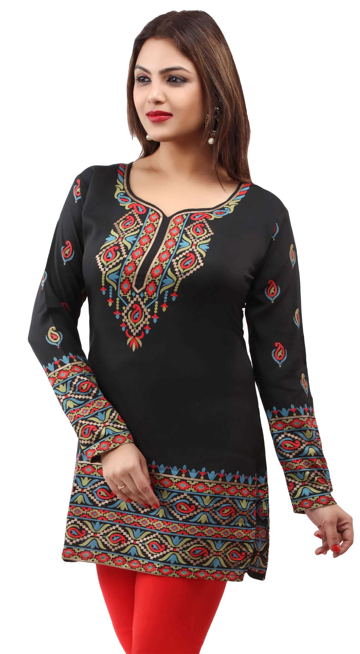 Elegant Black Kurti for Women - Stylish Kurta Tops for Ladies - Image 4