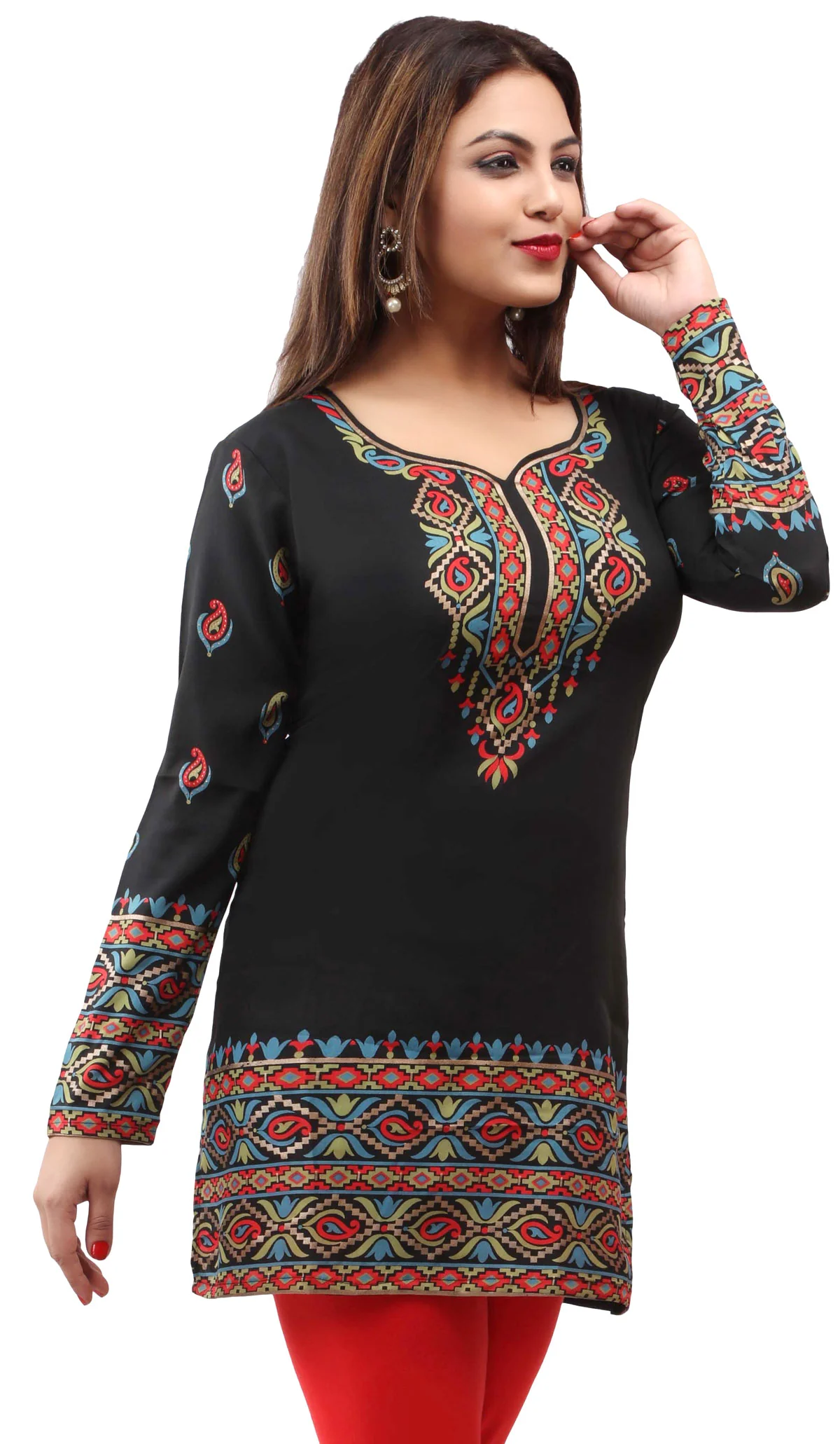 Elegant Black Kurti for Women - Stylish Kurta Tops for Ladies - Image 5