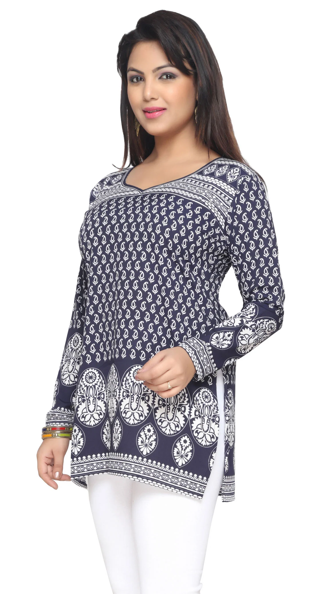 Elegant Blue Kurti for Women - Stylish Ladies Kurti Tops - Image 5