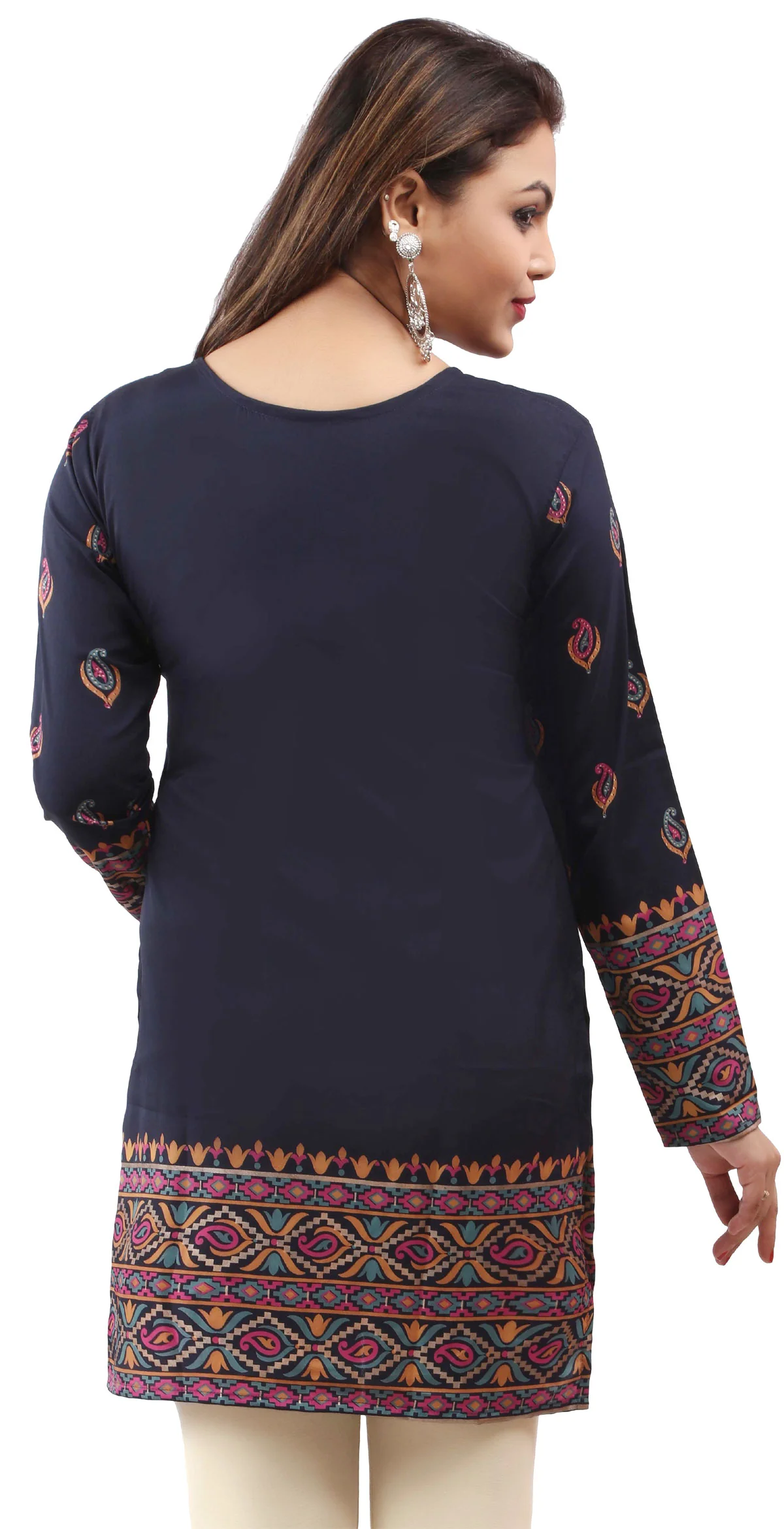 Elegant Blue Kurti for Women - Trendy Ethnic Kurti Tops - Image 2