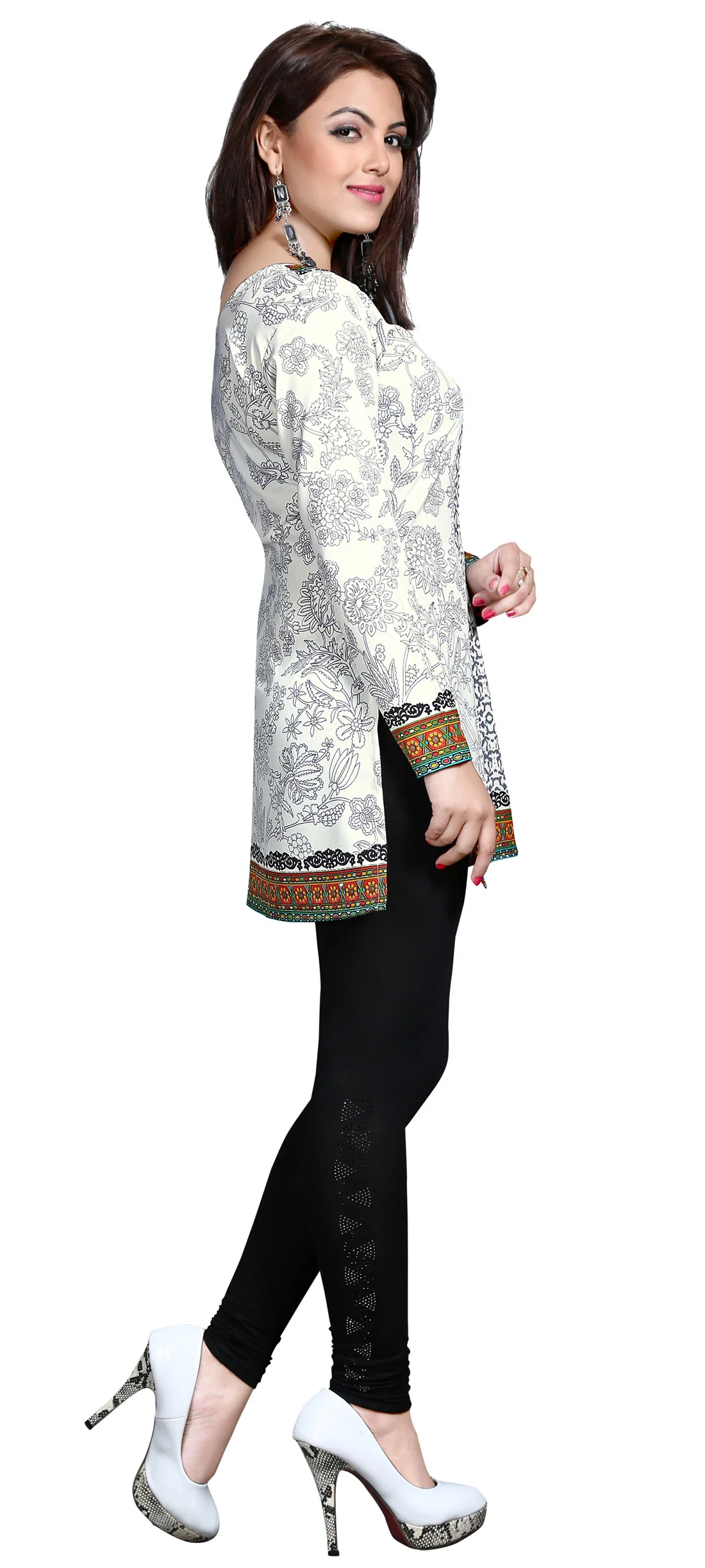 Elegant Off-White India Tunic - Stylish Short Kurti for Women - Image 7