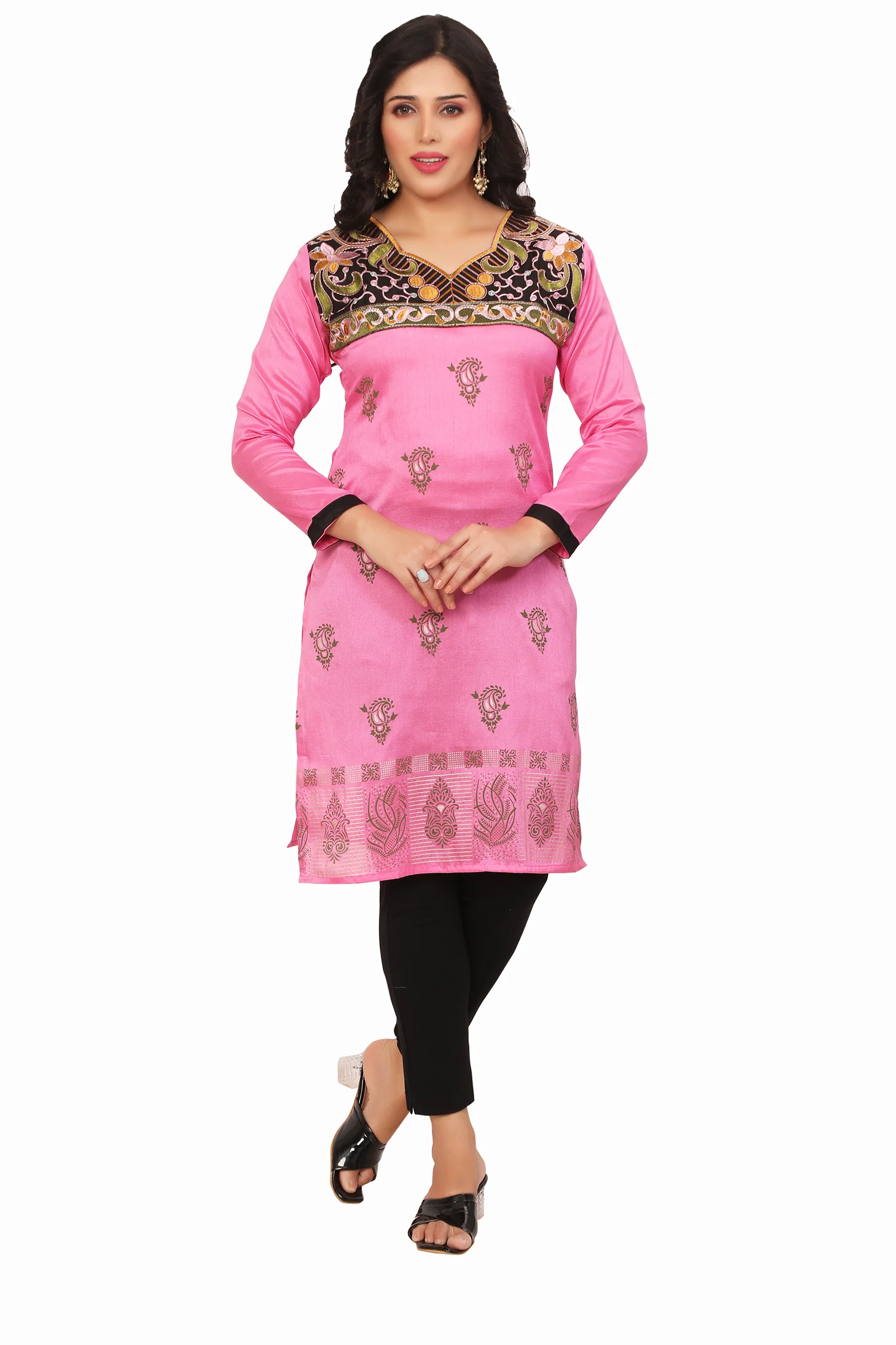 Elegant Pink Short Kurti for Women - Stylish Kurtis for Women - Image 5
