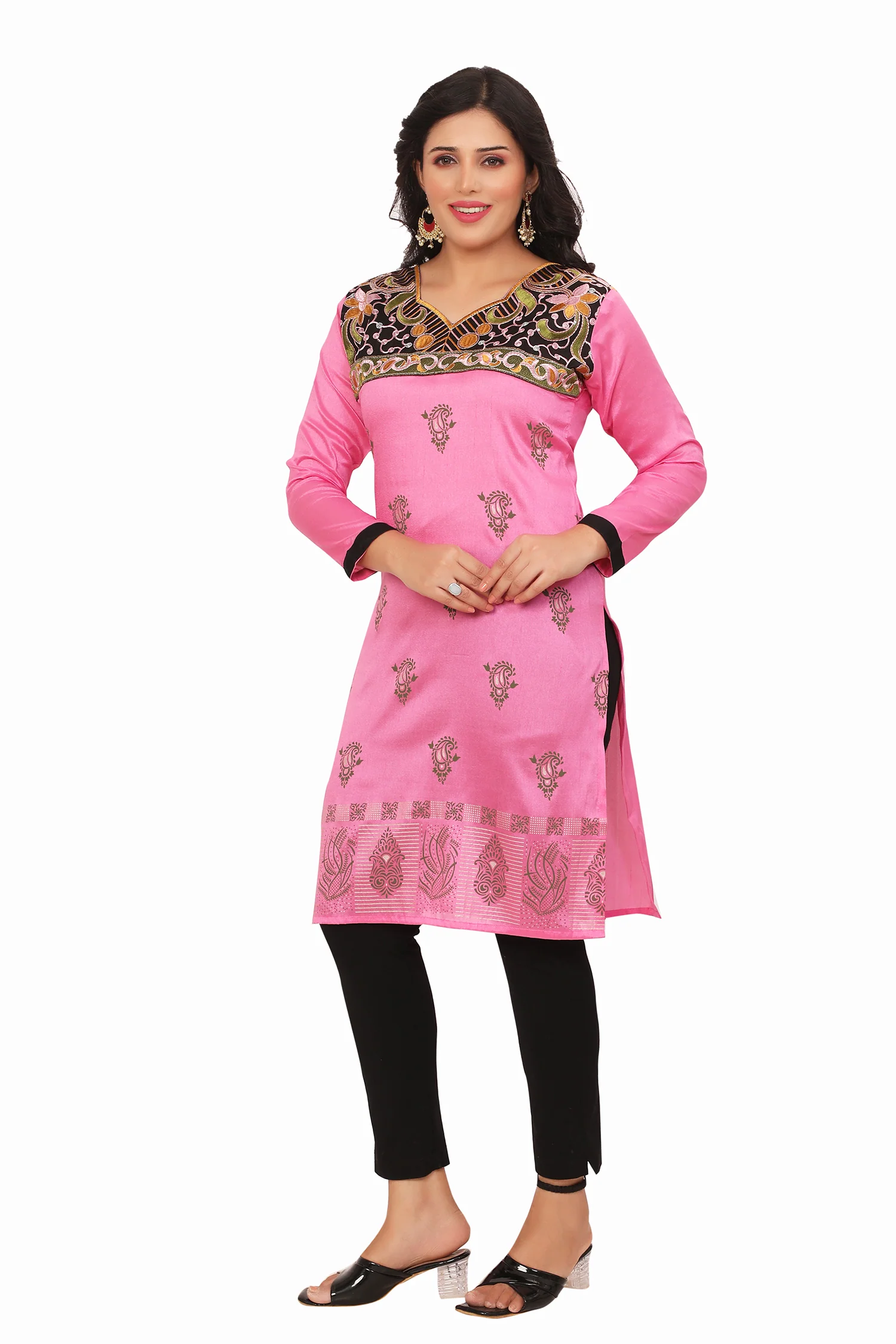 Elegant Pink Short Kurti for Women - Stylish Kurtis for Women - Image 7