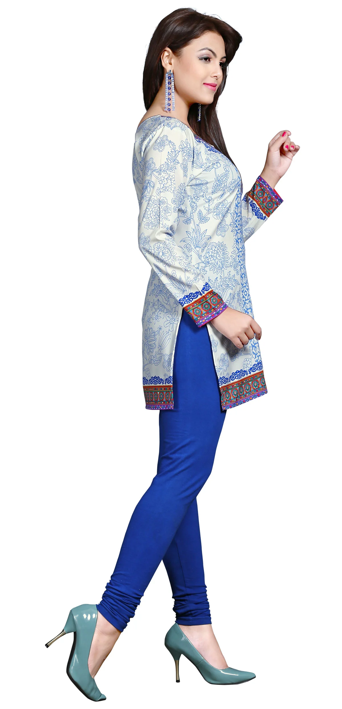 Elegant White India Tunic - Stylish Short Kurti for Women - Image 6