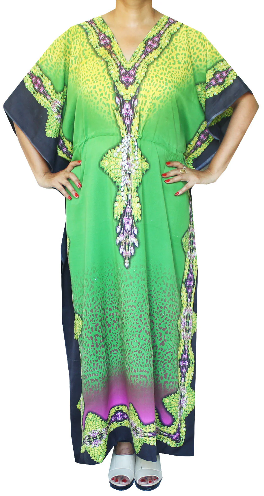 Evening Dress Printed Womens Caftan Loungewear - Image 2