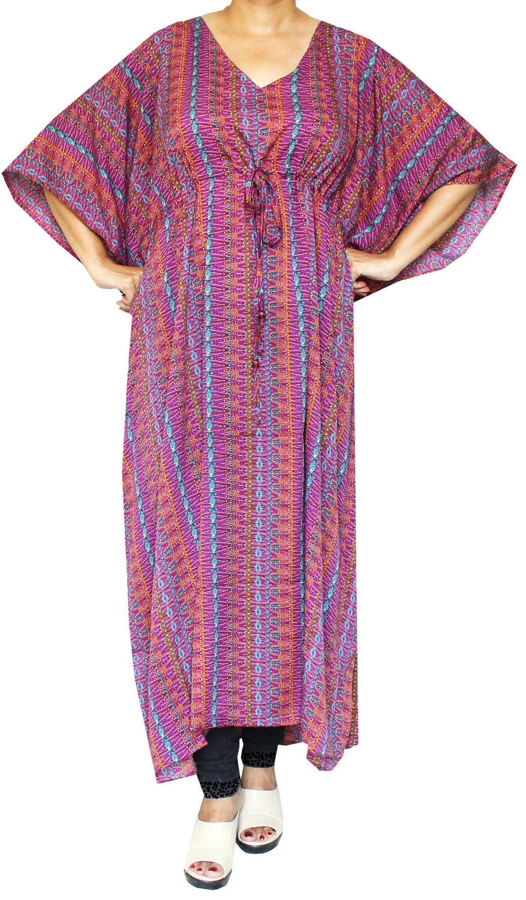 Evening Dress Printed Womens Caftan Maxi Loungewear - Image 2