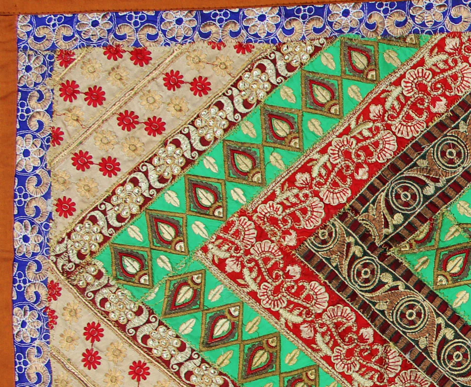 Handmade Runner India Decor Indian Wall Hanging Tapestry (59 x 19 inches) - Image 2
