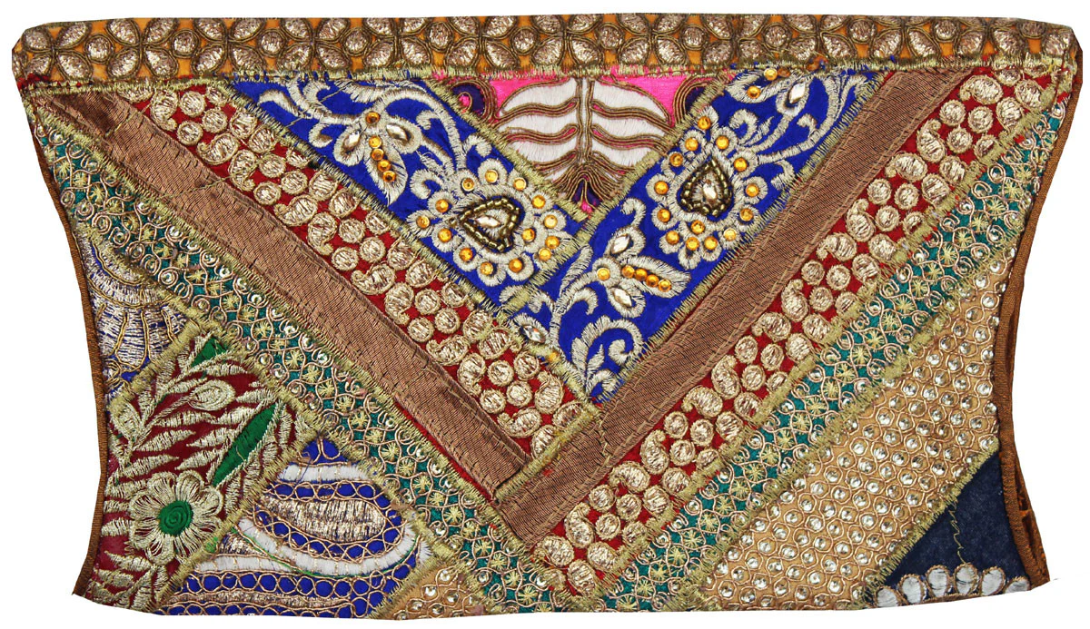 Handmade Womens Bohemian Hippie Gypsy Cross Body Cluch Bag - Image 3