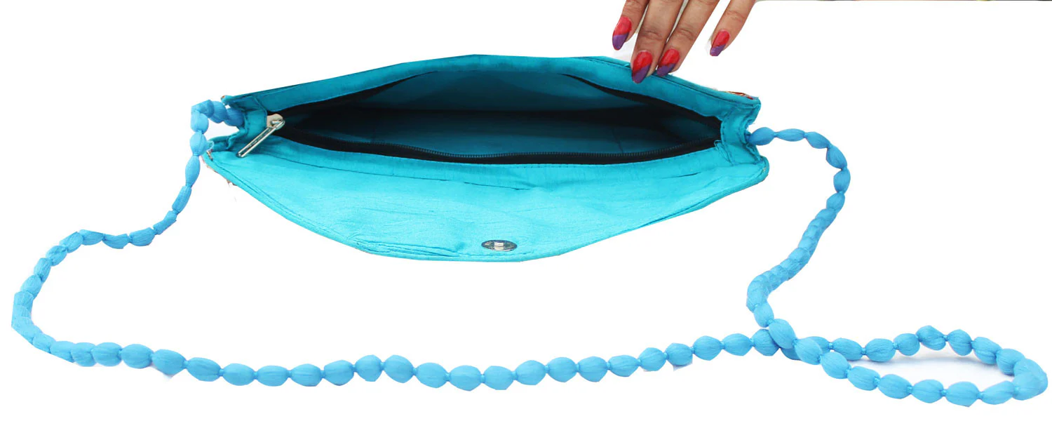 Handmade Womens Cross Body Cluch Shoulder Bag Indian Accessory - Image 4