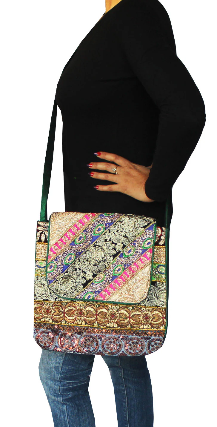 India Handcrafted Womens Cross Body Shoulder Hippie Gypsy Bag