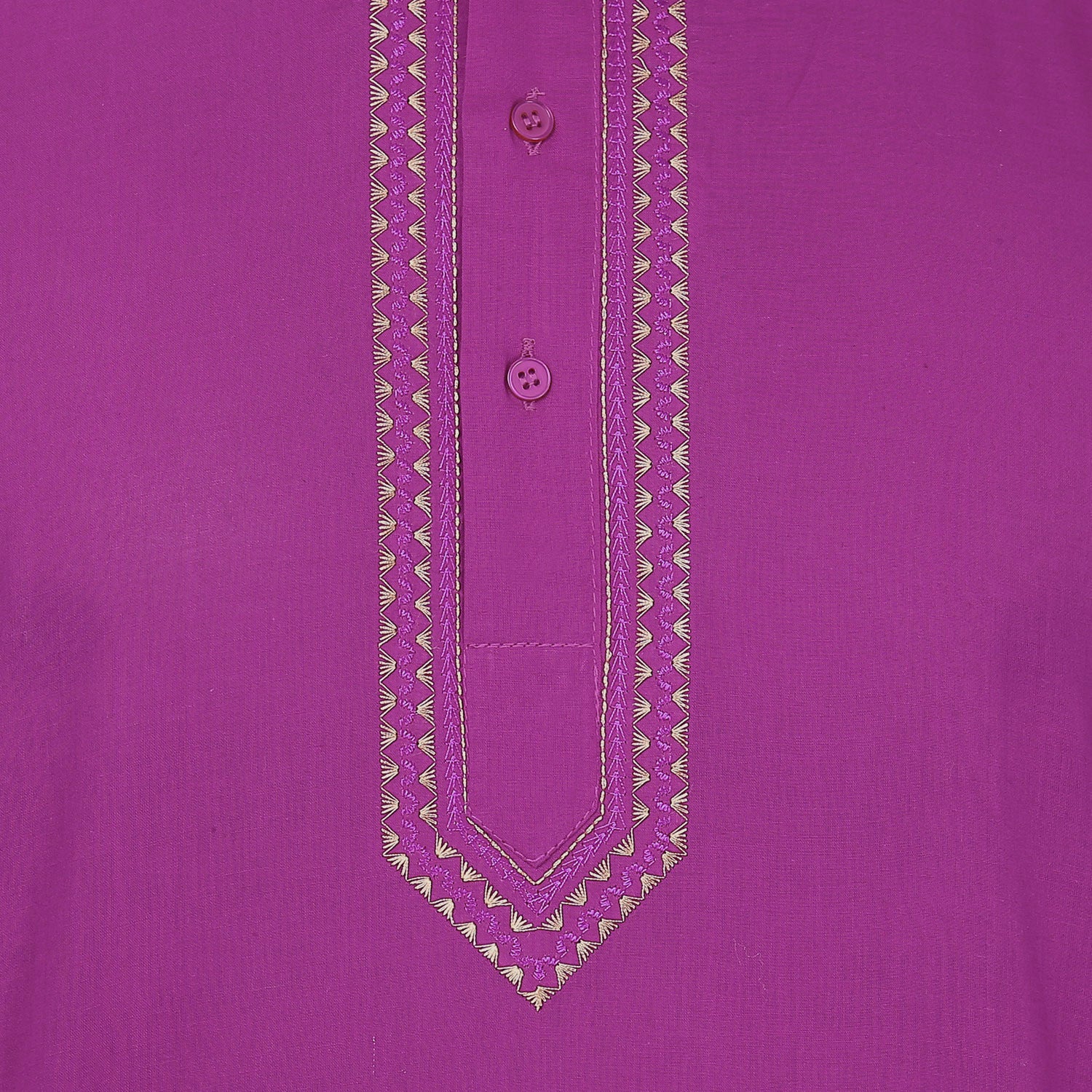 India Clothing Cotton Short Kurta Shirt for Men (Purple) - Image 5