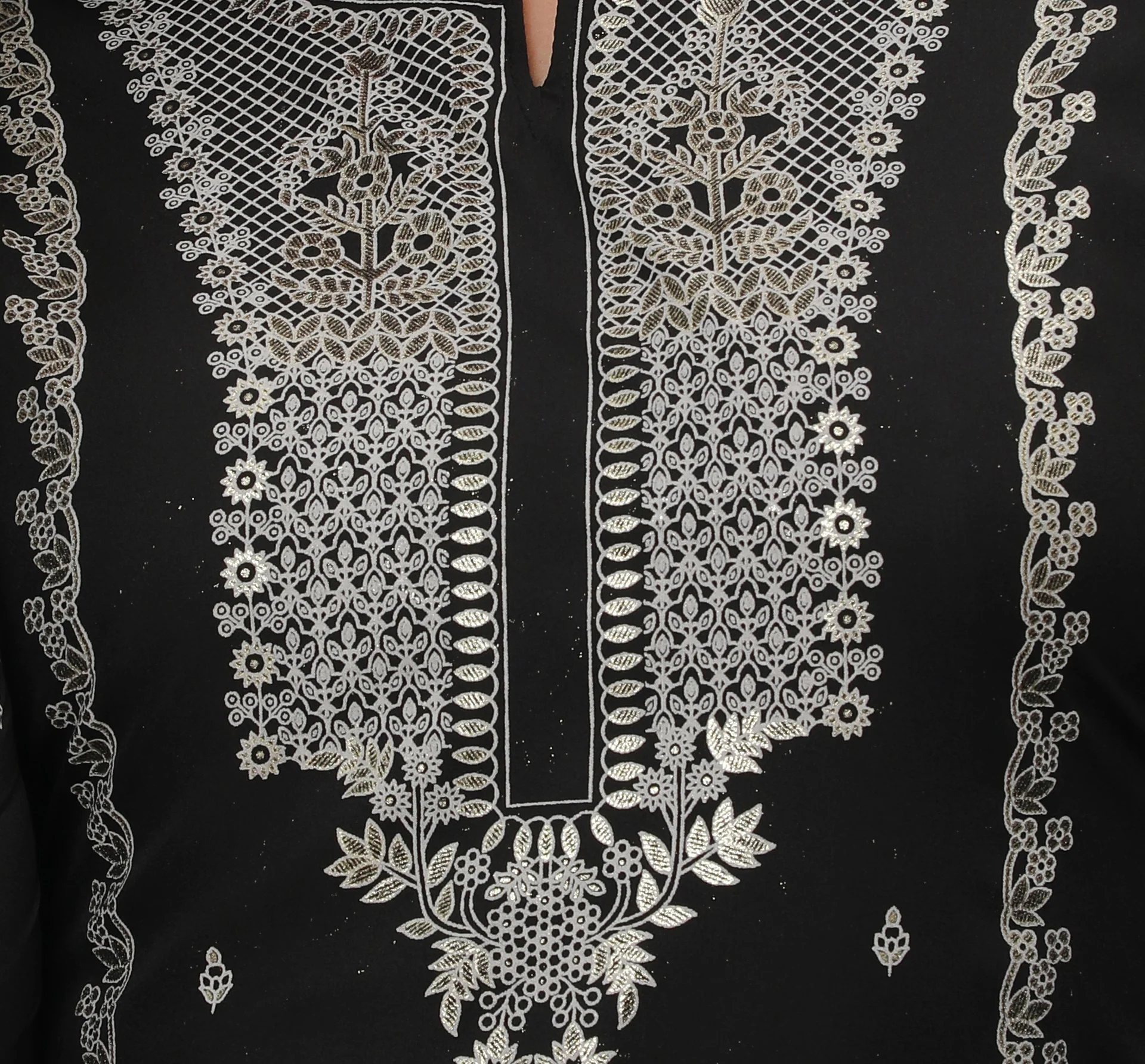 Indian Kurtis for Women Long Tunic Top Kurta (Black) - Image 6