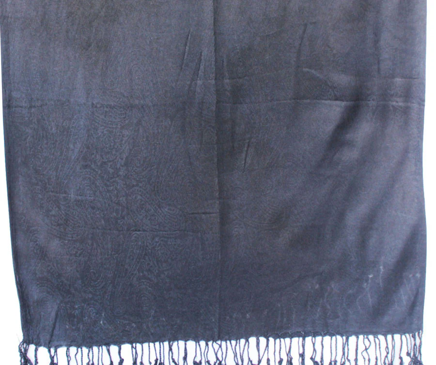 Indian Scarf Womens Wrap Stole India Clothes (Black, 68 x 29 inches) - Image 2
