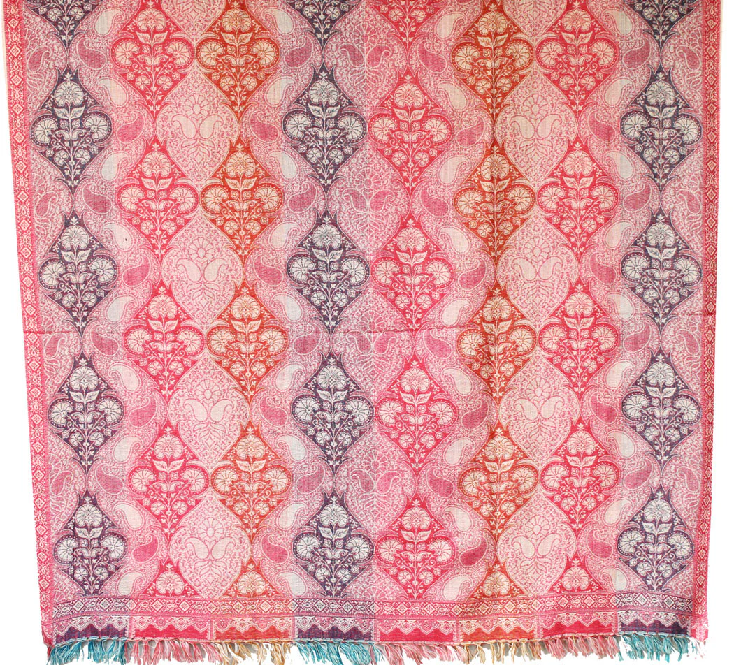 Indian Scarves Wraps Womens Wool Shawl (82 x 42 inches) - Image 2