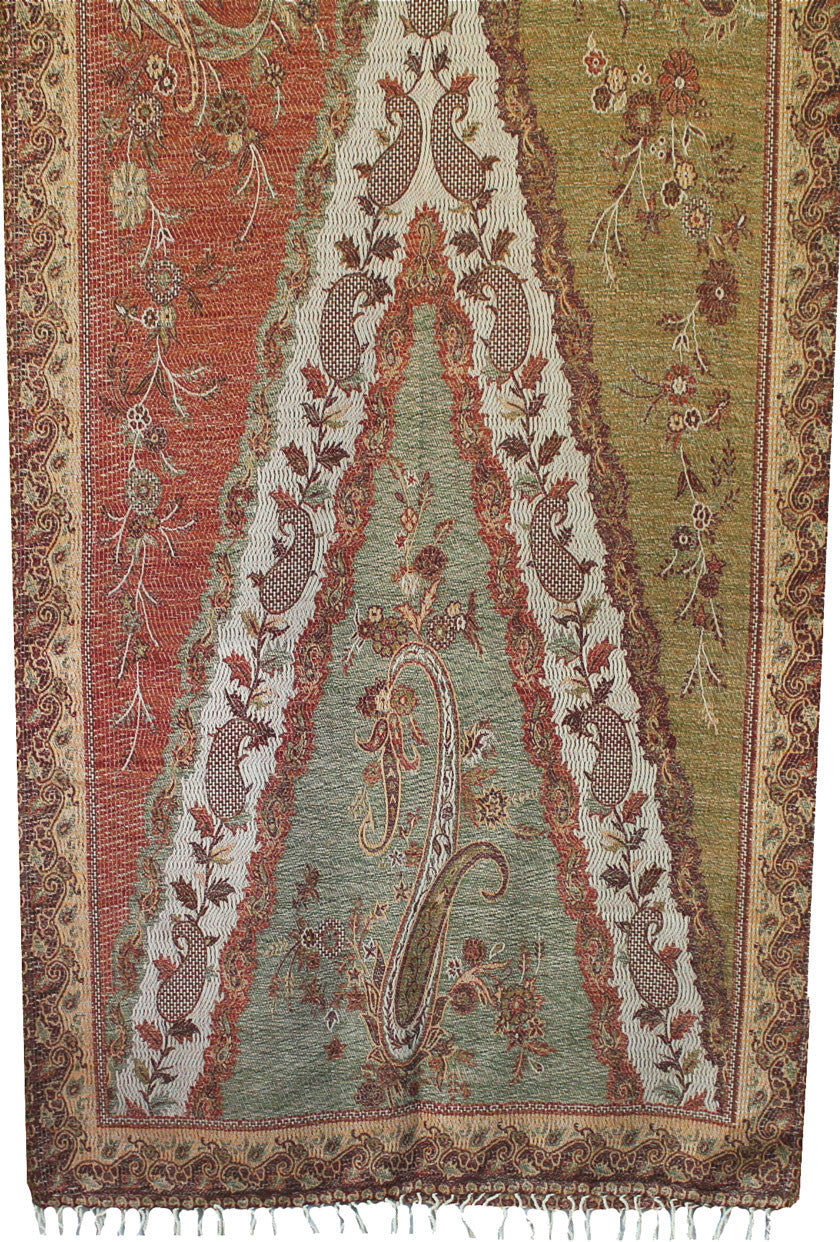 Indian Womens Shawls Paisley Wool Scarf Fashion Gift (82 x 28 inches) - Image 2