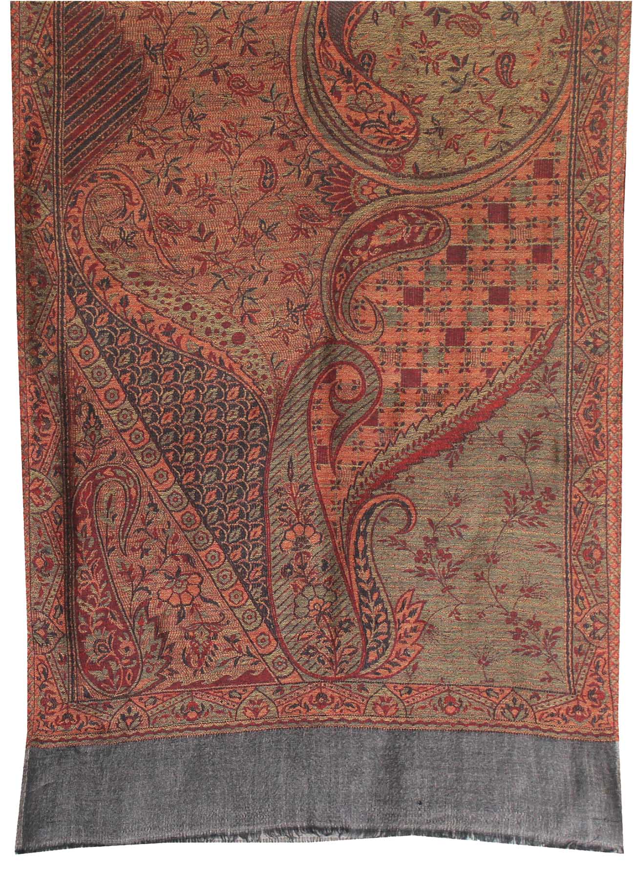 Indian Womens Shawls Paisley Wool Scarf Fashion Gift (80 x 28 inches) - Image 2
