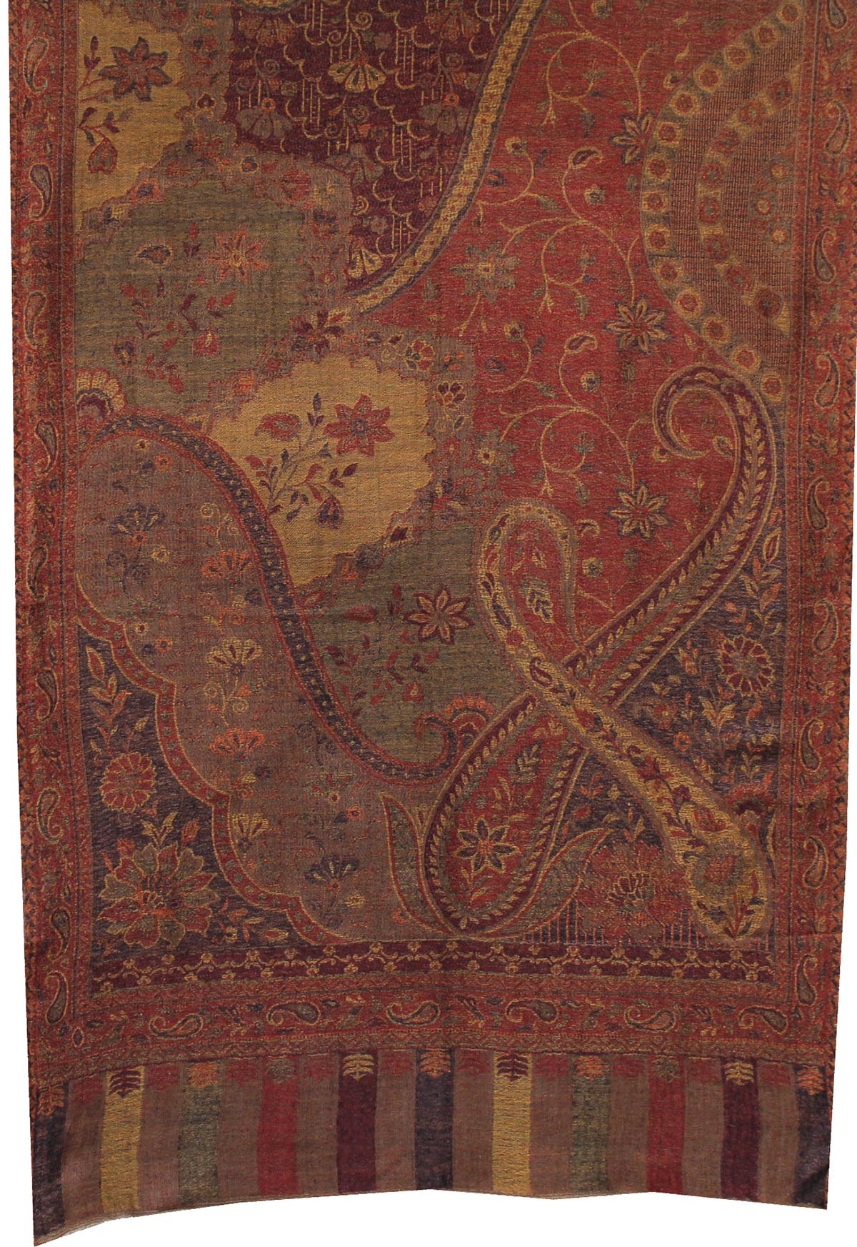 Indian Womens Shawls Paisley Wool Scarf Fashion Gift (80 x 28 inches) - Image 2