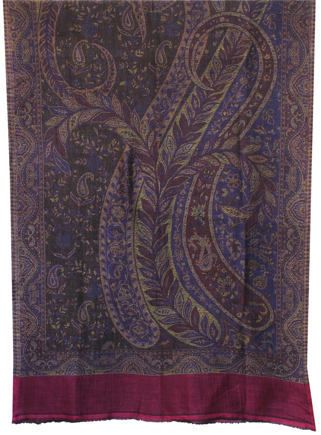 Indian Womens Shawls Paisley Wool Scarf Fashion Gift (84 x 30 inches) - Image 2