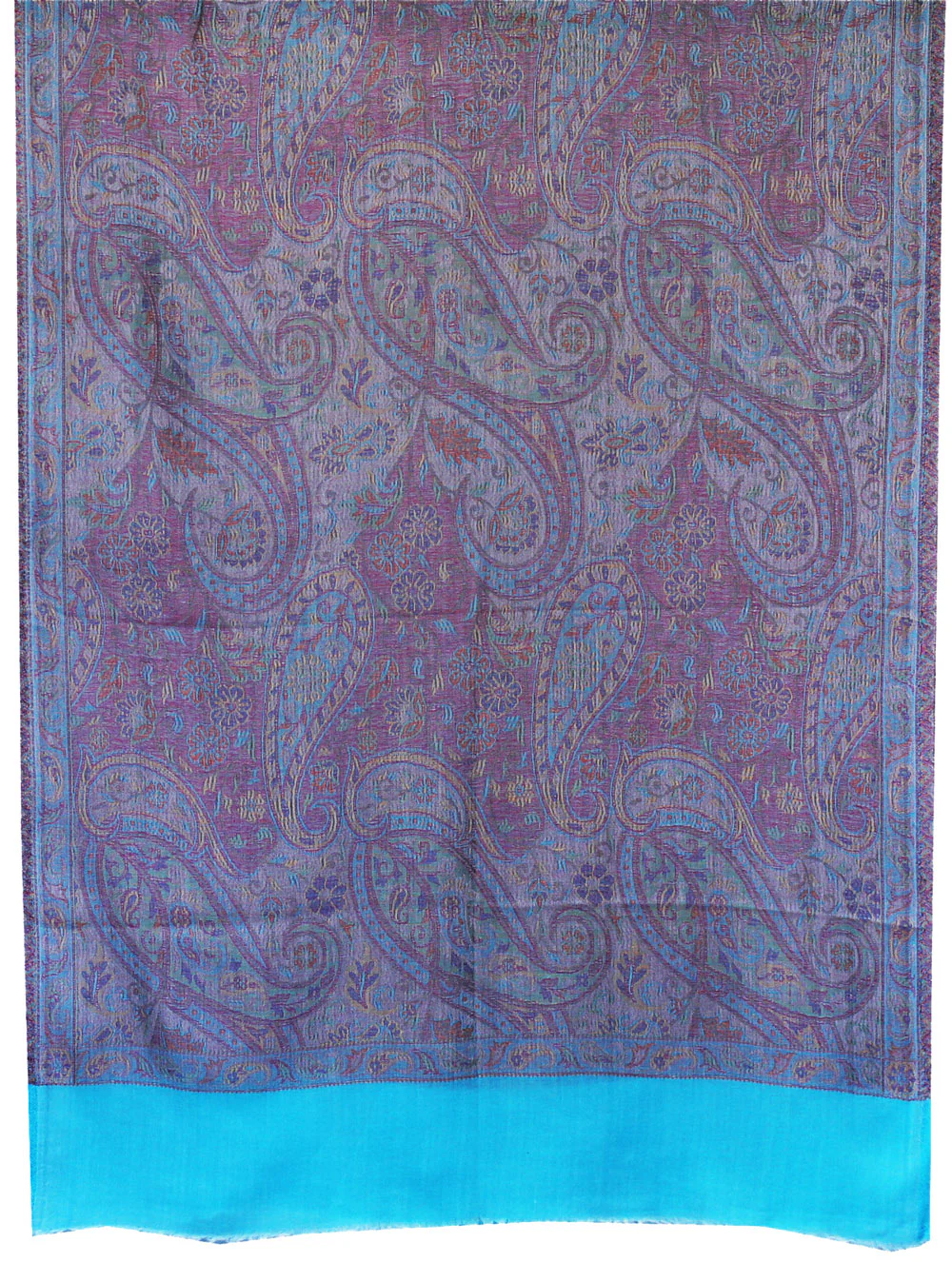 Indian Womens Wool Shawls Paisley Scarf Fashion Gift (80 x 28 inches) - Image 2