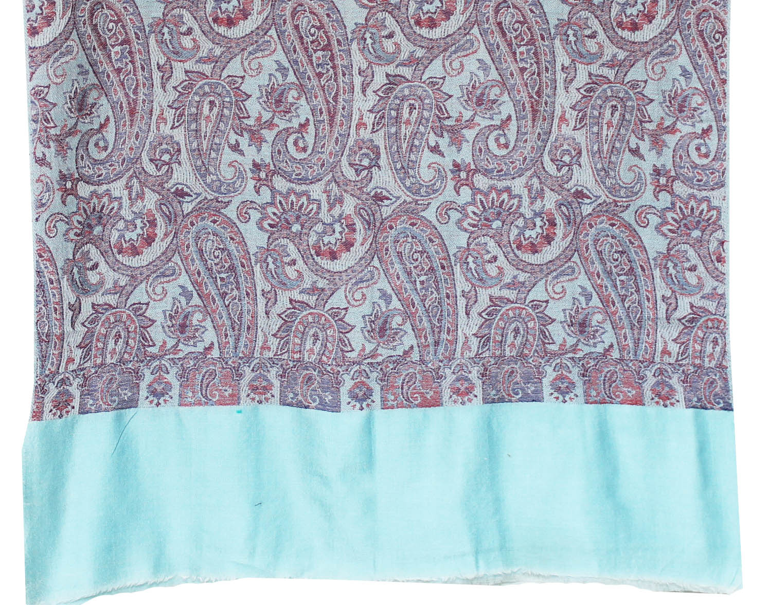 Indian Womens Wool Shawls Paisley Scarf Fashion Gift (80 x 28 inches) - Image 2