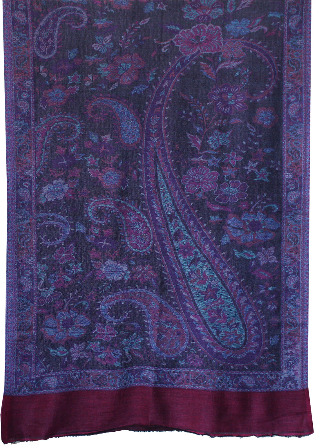 Indian Womens Wool Shawls Paisley Scarf Fashion Gift (84 x 30 inches) - Image 2