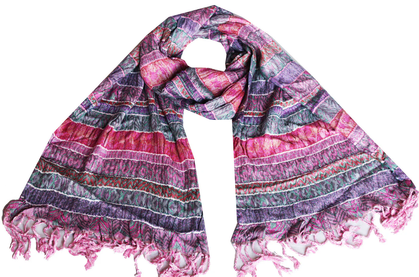 Indian Wrap Womens Shawl Elegant Gift India Clothing (64 x 13 inches)