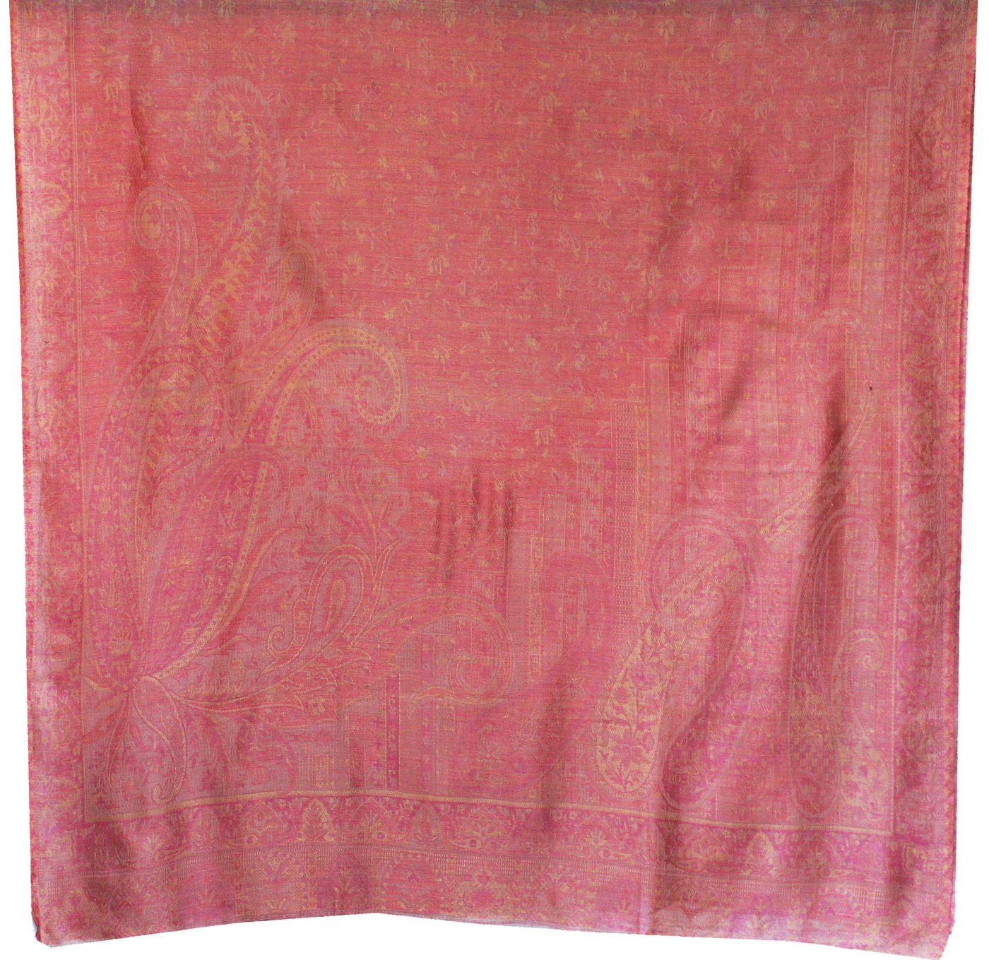 Indian Wraps Paisley Shawl Women's Wool Shawl (82 x 42 inches) - Image 2