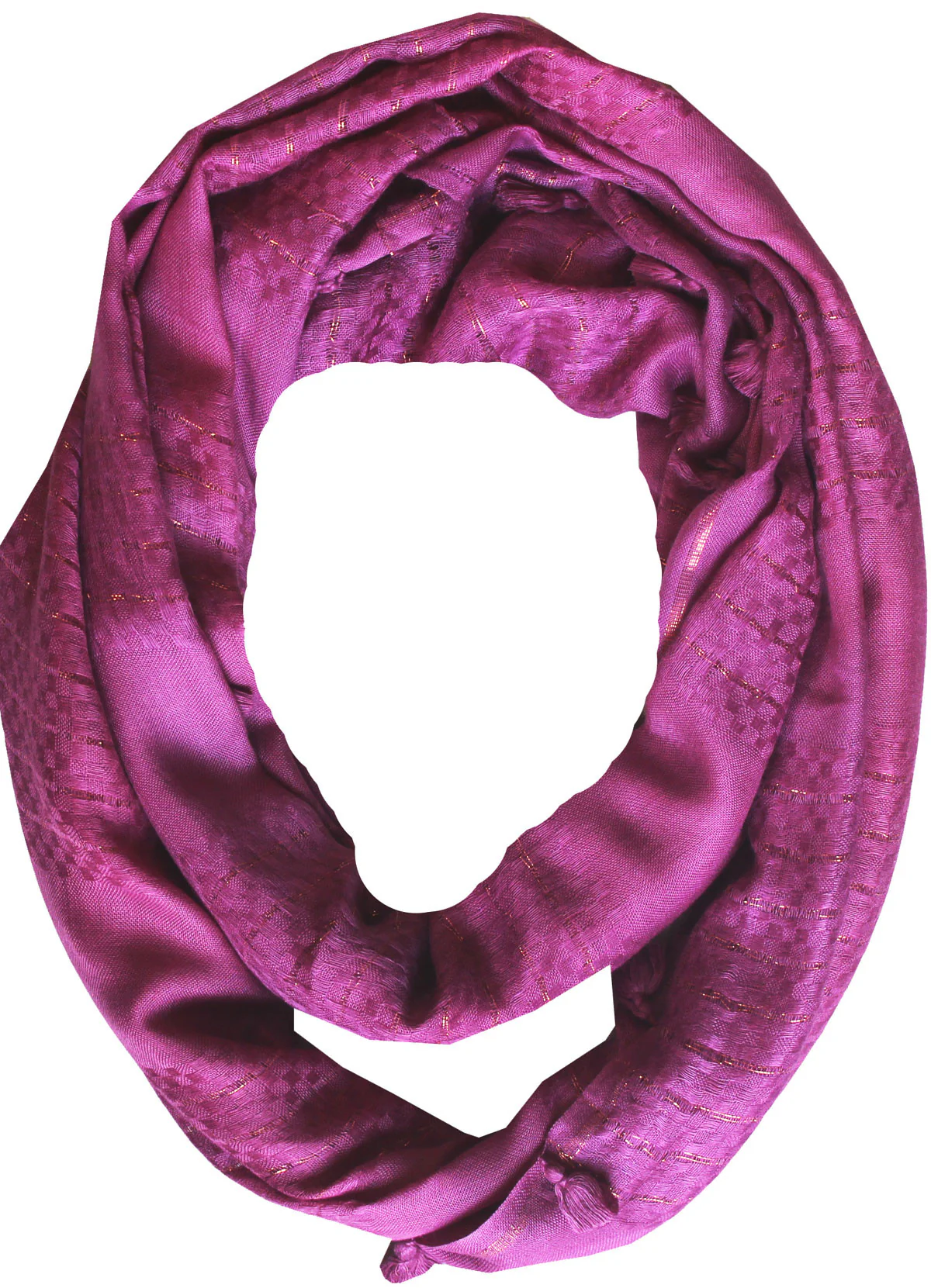 Infinity Loop One Circle Womens Neck Scarf Fashion Clothing (Light Purple) - Image 2