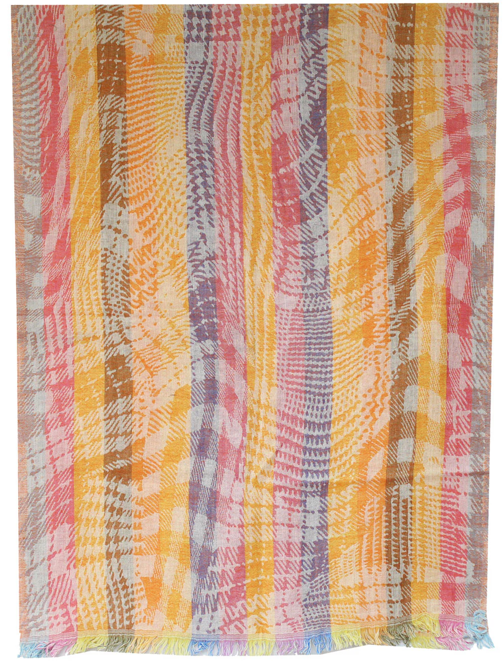 Jamawar Pure Wool Womens Scarf Shawl Indian Clothing (76 x 26 inches) - Image 2