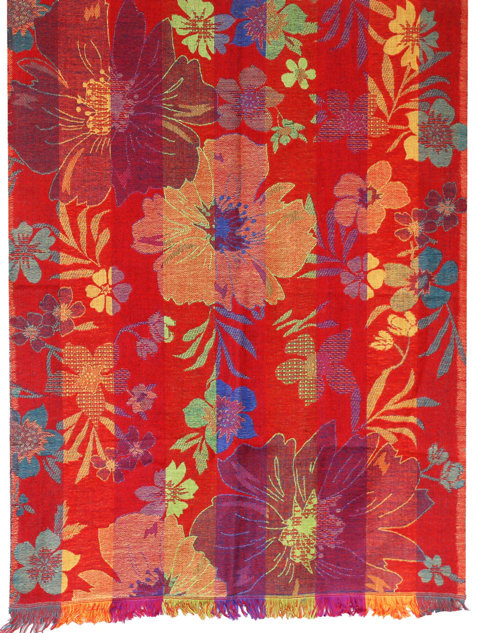 Jamawar Scarf Wool Shawl Womens Wrap India Clothing (76 x 28 inches) - Image 2