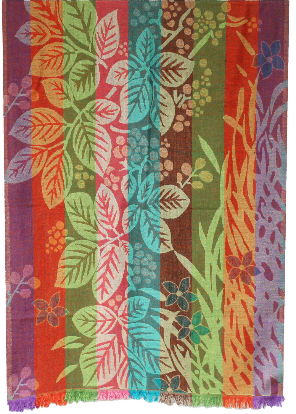 Jamawar Scarf Wool Shawl Womens Wrap India Clothing (76 x 26 inches) - Image 2