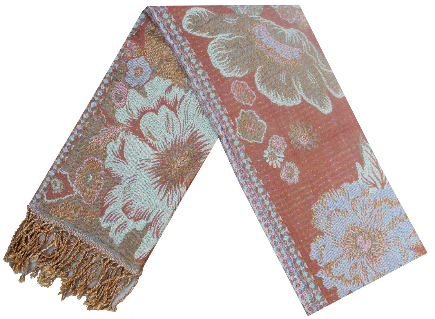 Jamawar Wool Mens Neck Scarf Gift Muffler Indian Clothing - Image 2