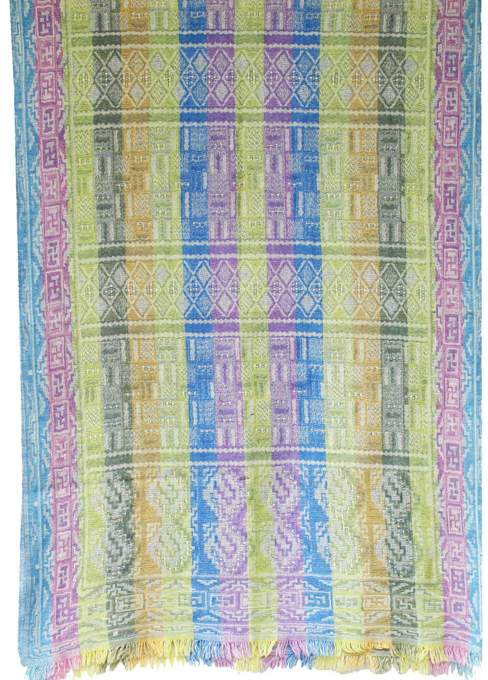 Jamawar Wool Shawl Scarf Womens Wrap India Clothing (76 x 26 inches) - Image 2