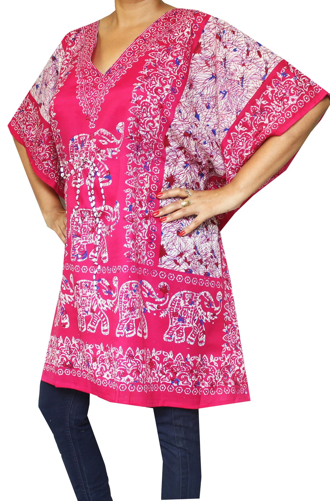 Loungewear Printed Womens Caftan Loungewear - Image 2