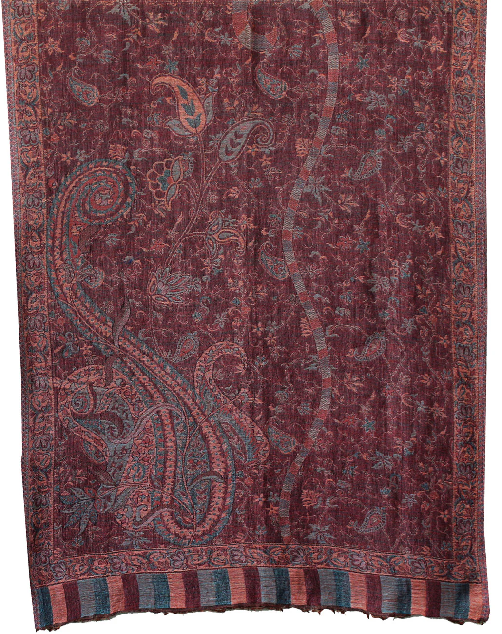 Maple Clothing India Scarves Shawls Wool Wrap Paisley Gift (84 x 30 inches) - Image 2