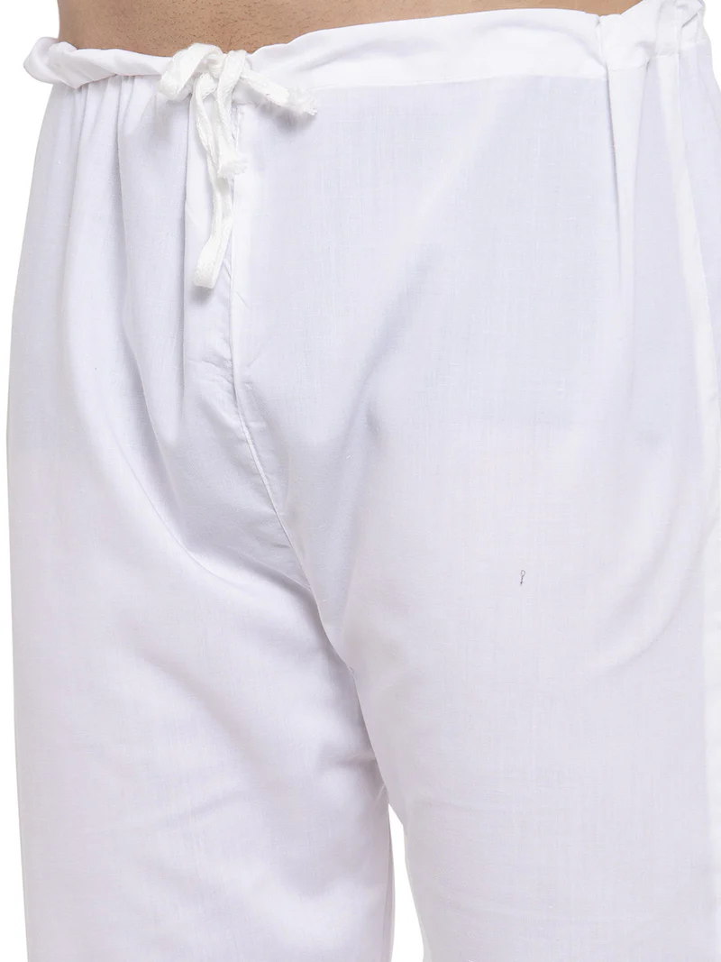 Men's Cotton Kurta Pajama Evening Wear India (Purple) - Image 4