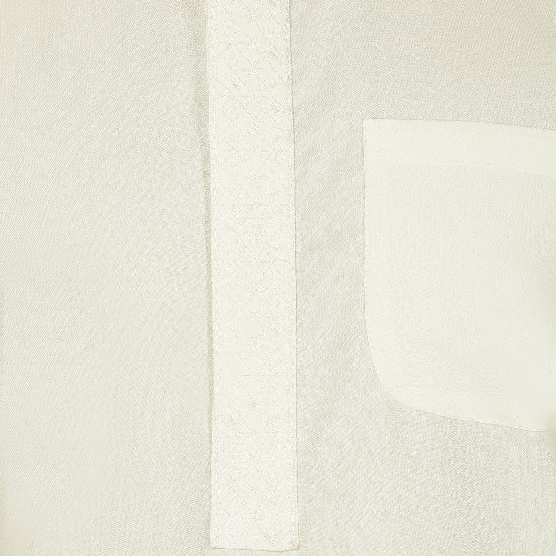 Mens Pathani Kurta Salwar Set Indian Party Wear (Cream) - Image 4