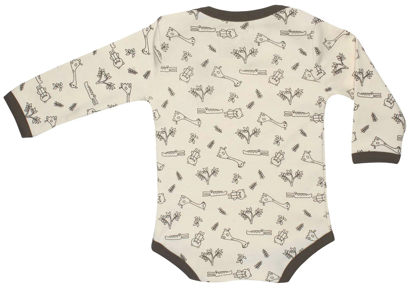 Organic Baby Long Sleeve Onesies GOTS Certified Cotton (Grey) - Image 2