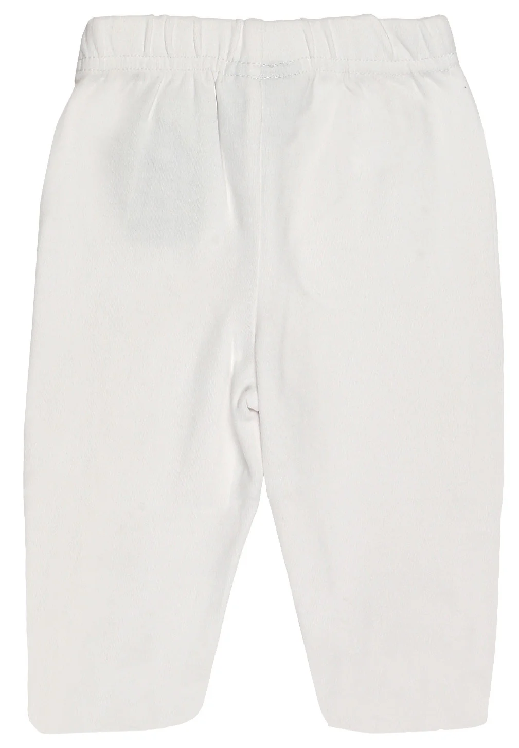 Organic Cotton Baby Pants Footed GOTS Certified Clothing (White) - Image 2