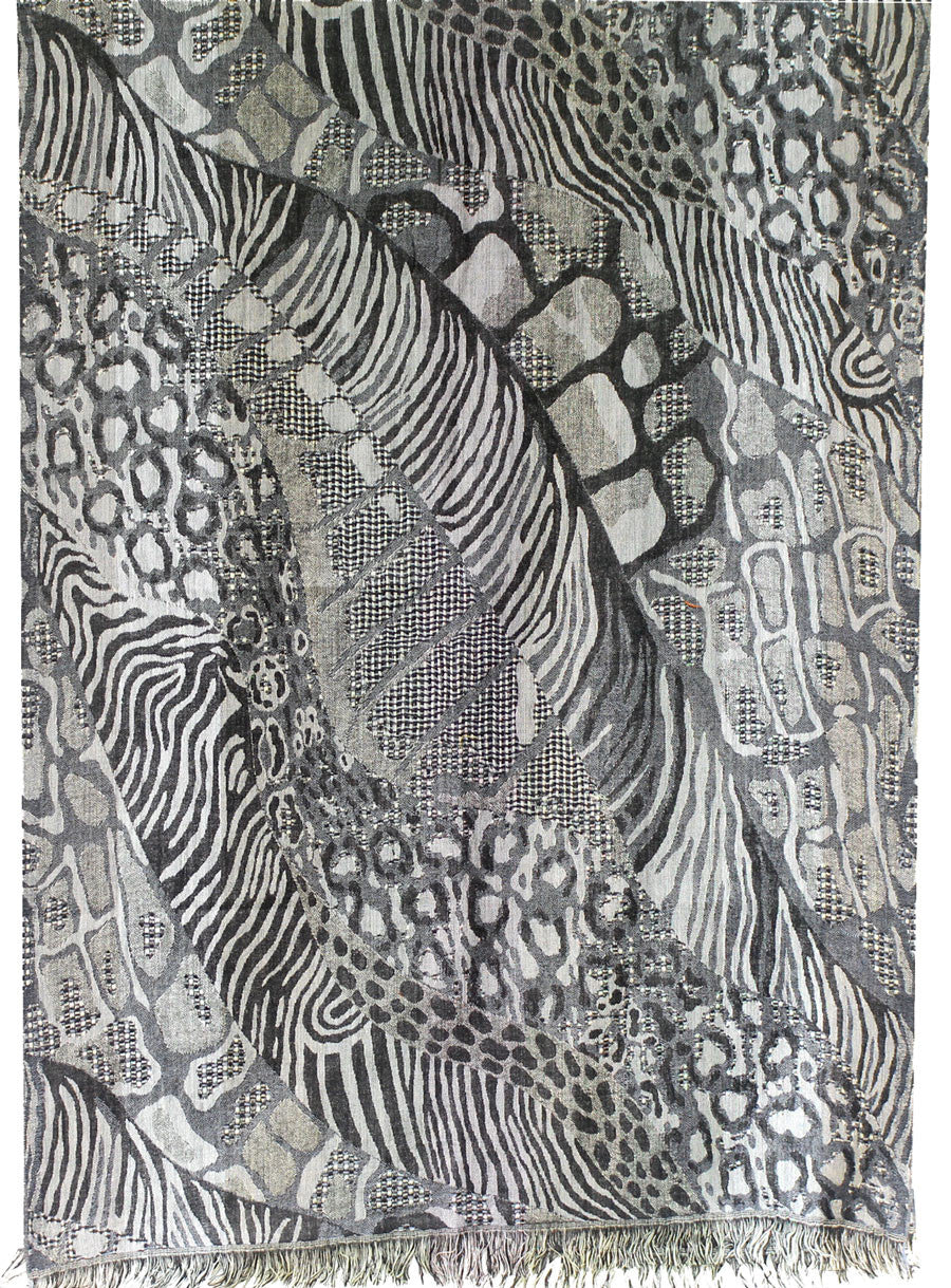 Paisley Scarves and Wraps Womens Wool India Clothes (76 x 26 inches) - Image 2