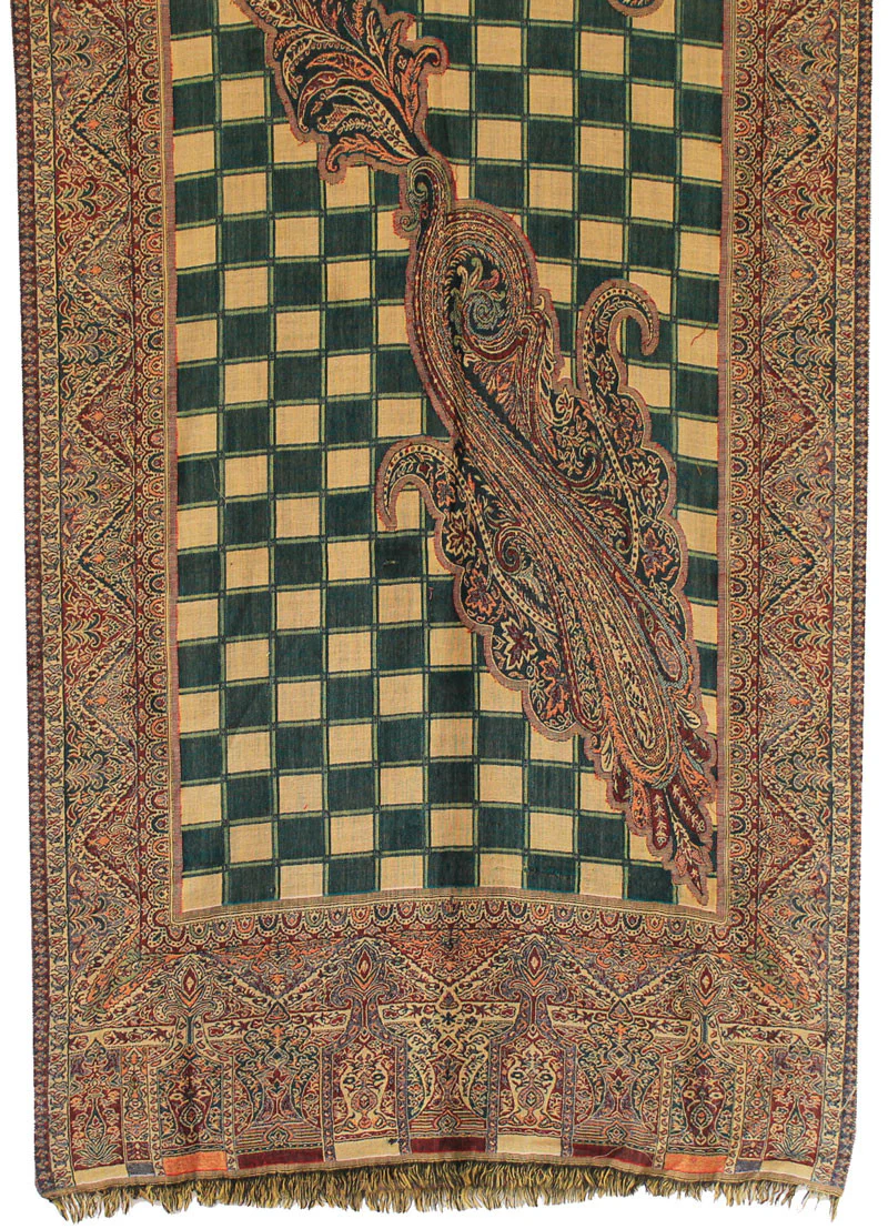 Paisley Scarves and Wraps Womens Wool India Clothes (82 x 28 inches) - Image 2