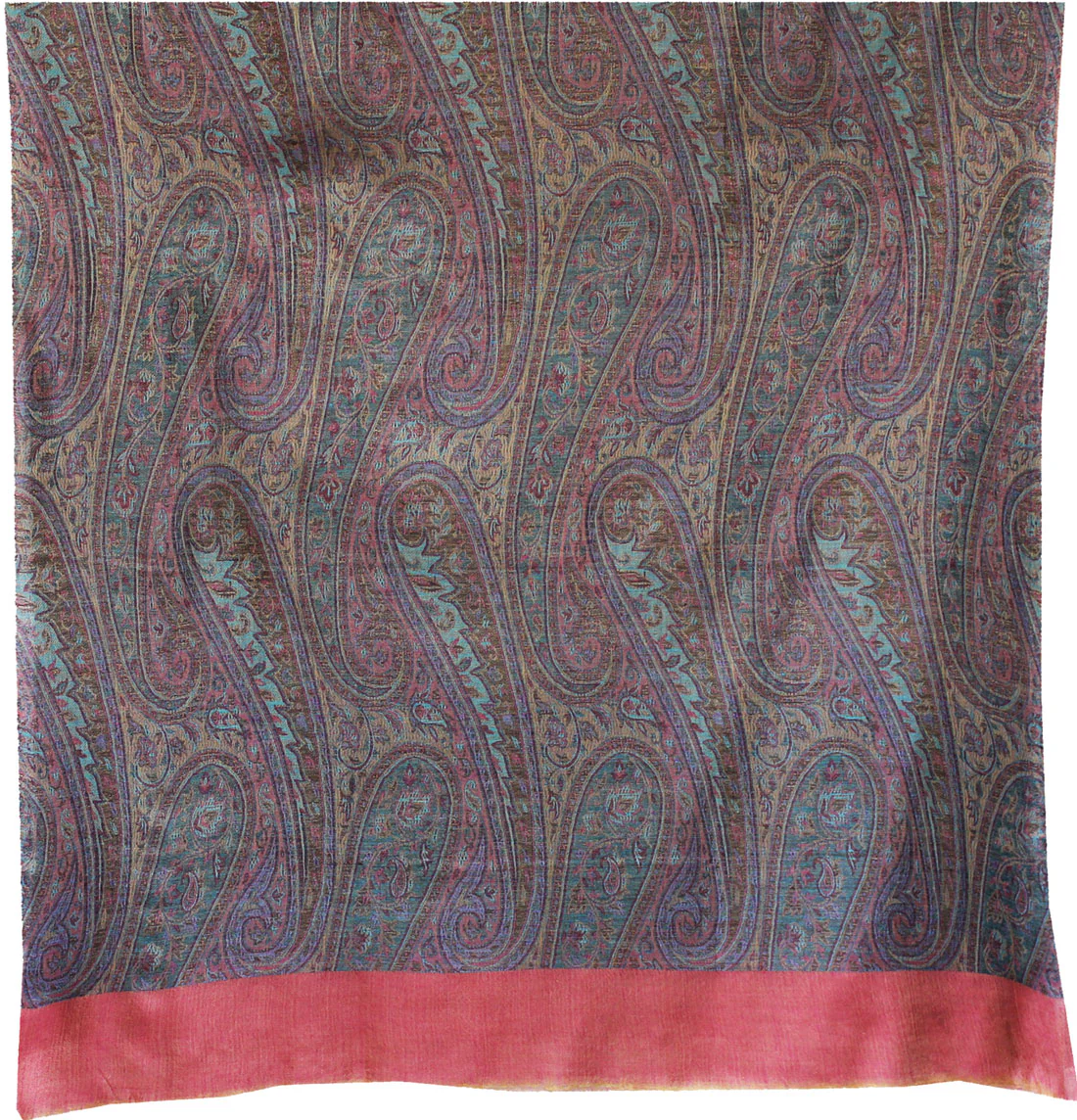 Paisley Women's Wool Shawl Scarves Indian Clothing (82 x 42 inches) - Image 2