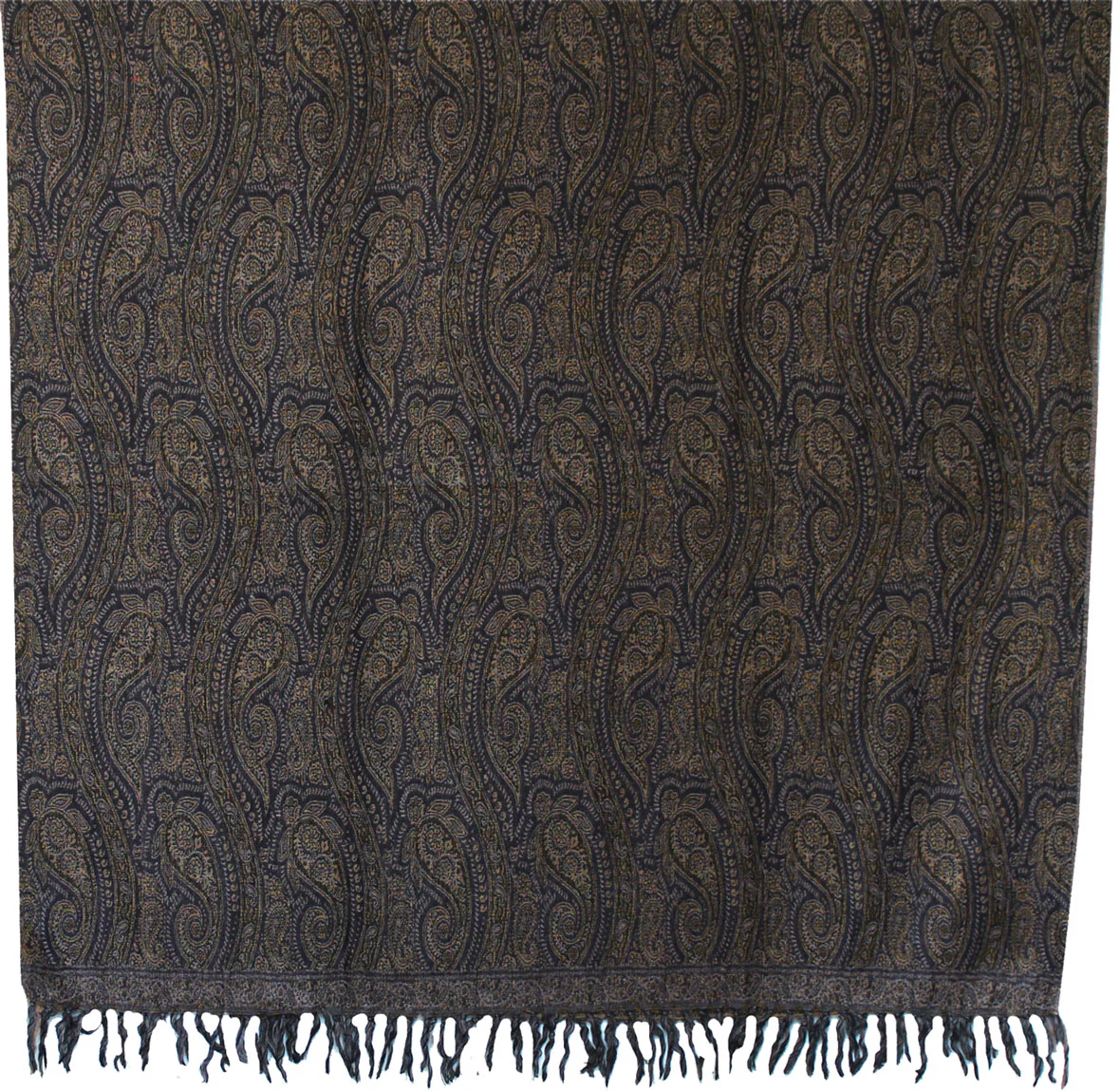 Paisley Women's Wool Shawl Scarves Indian Clothing (82 x 42 inches) - Image 2
