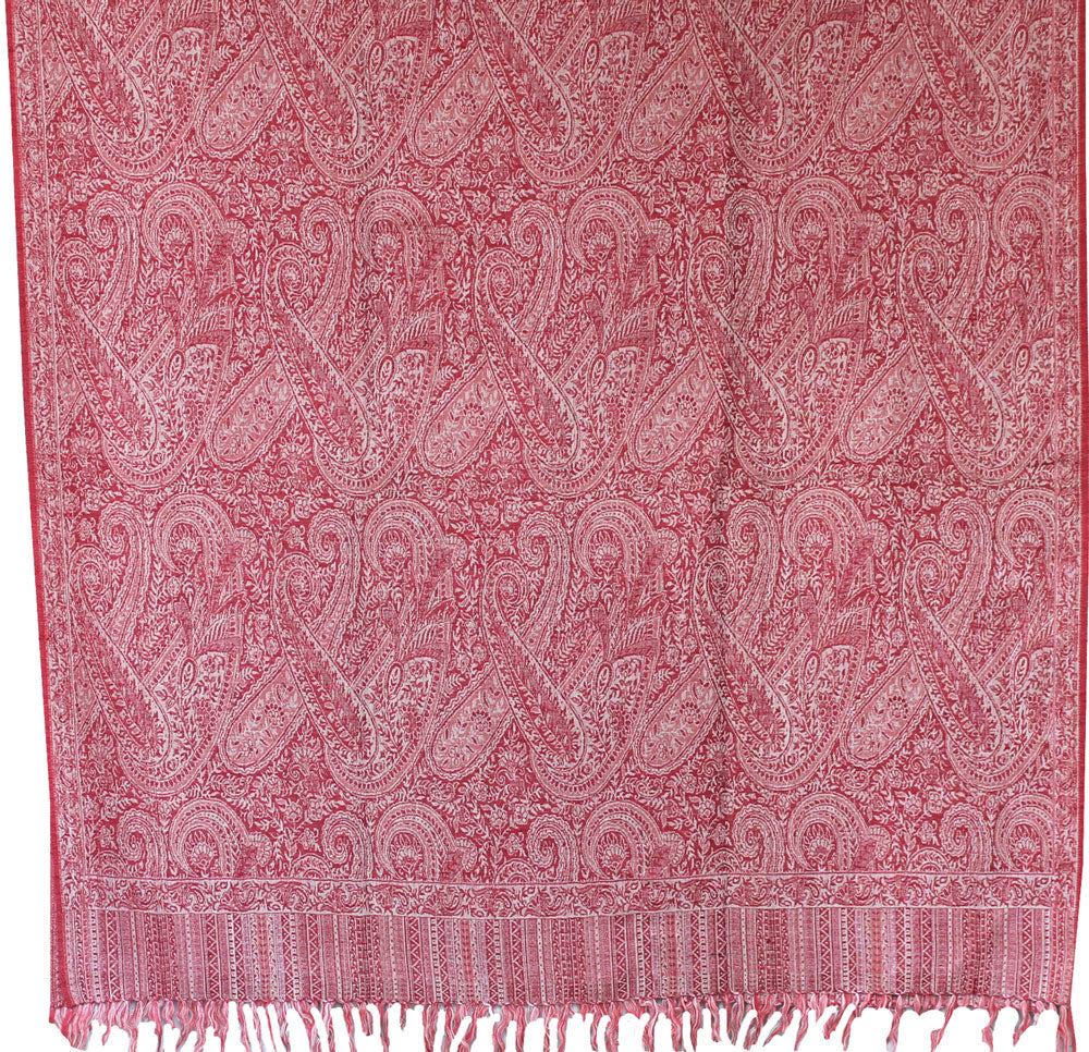 Paisley Wool Shawl Wrap Gift Women's India Clothing(82 x 42 inches) - Image 2