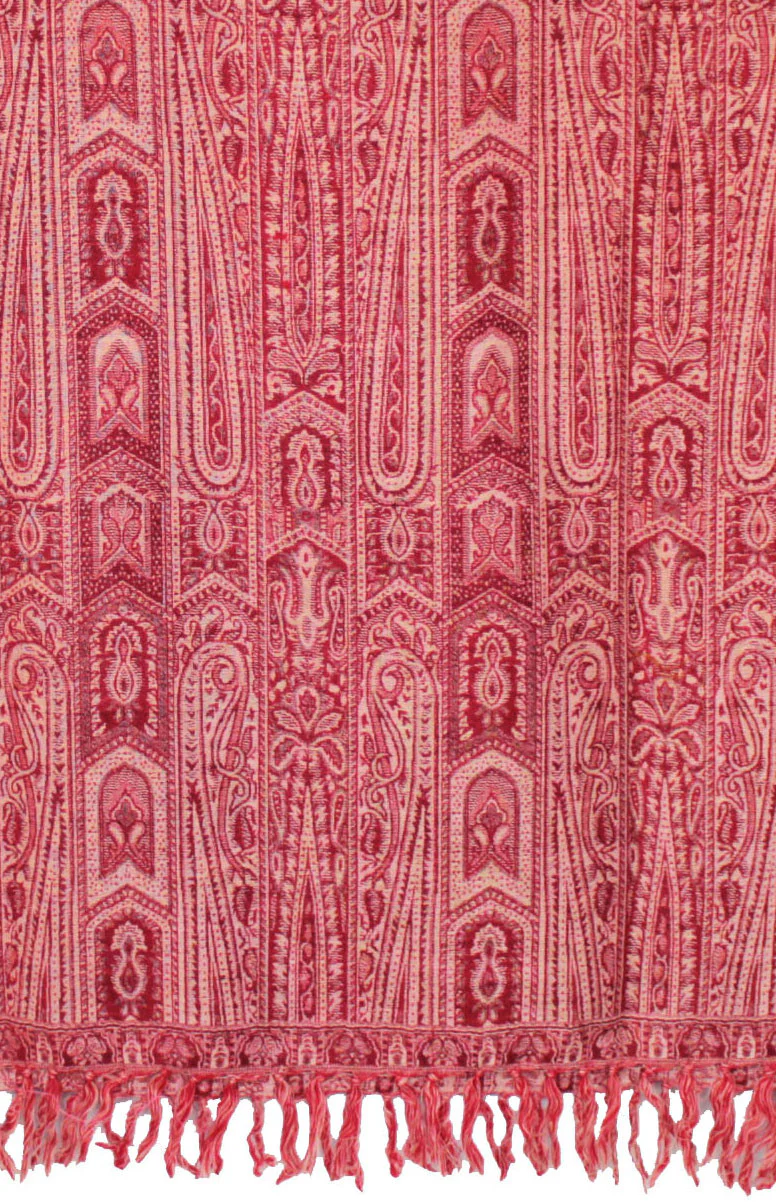 Paisley Wool Shawl Wraps Womens India Clothing Gift (82 x 42 inches) - Image 2