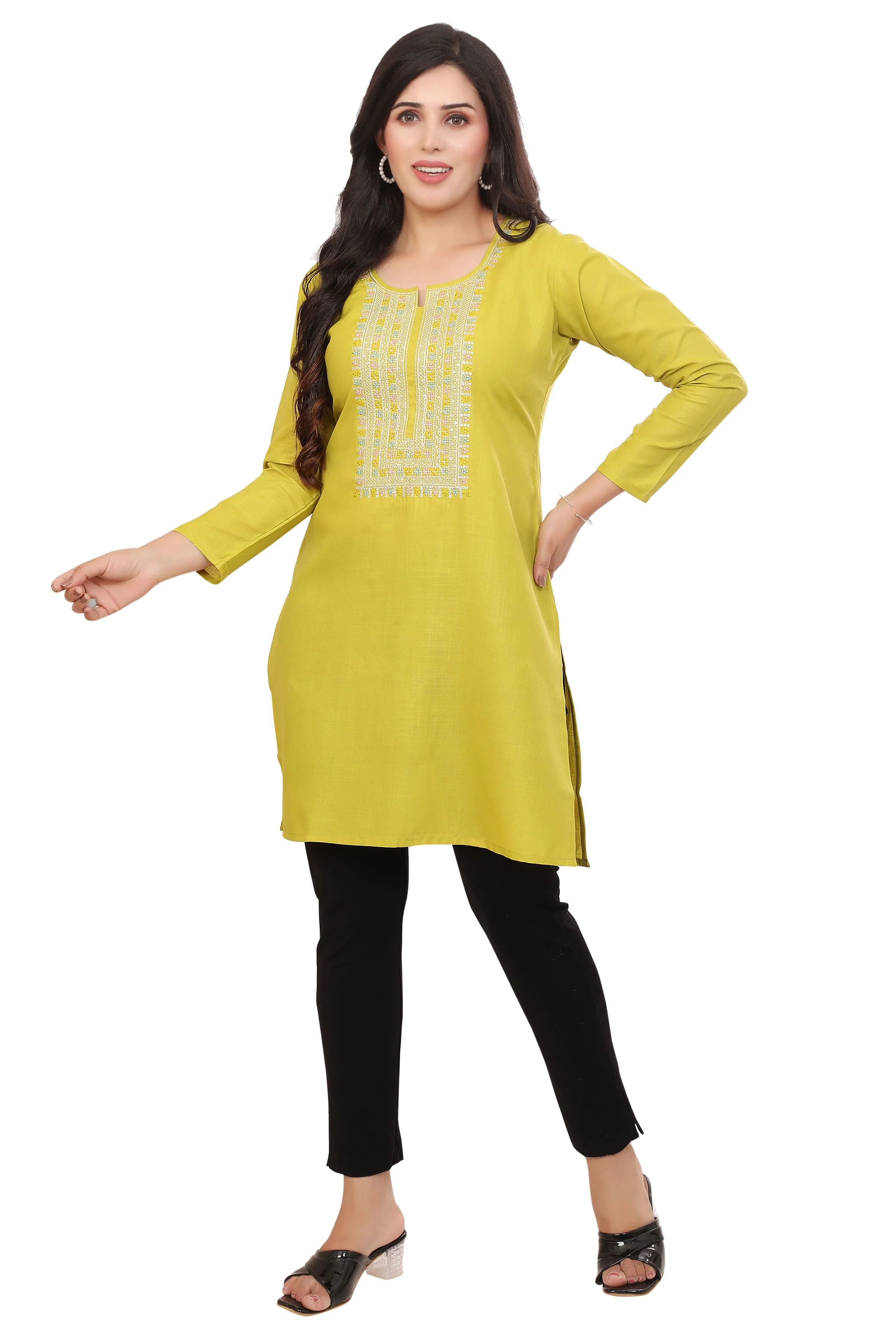 Premium Mustard India Tunic - Stylish Kurti for Women