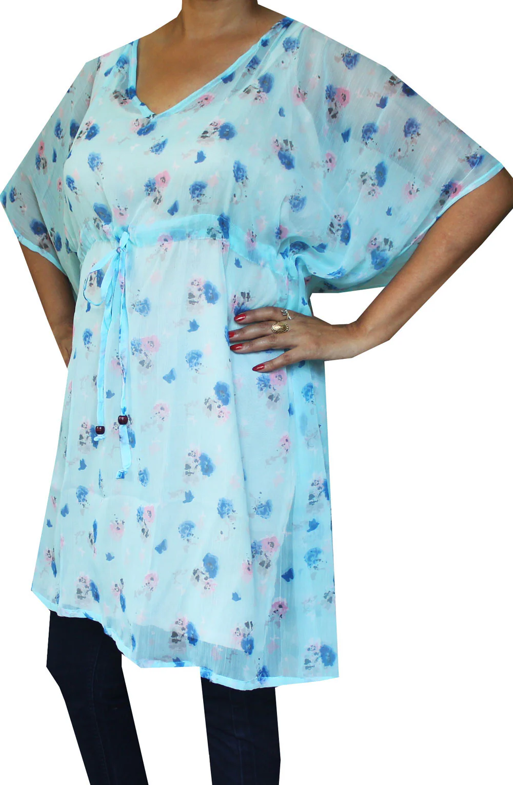 Printed Womens Caftan Beachwear Dress - Image 2